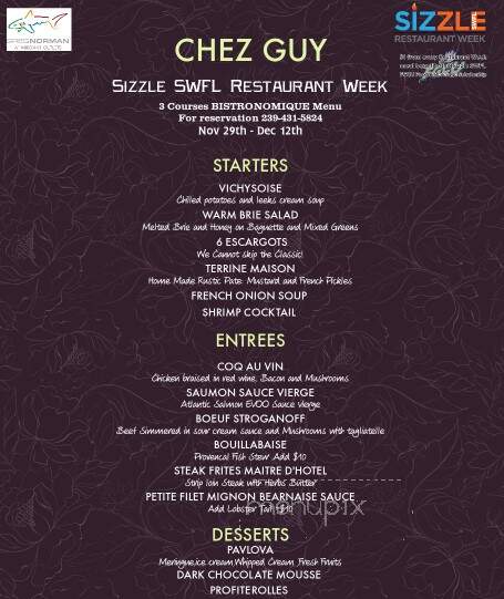 Chez Guy Parisian Bistro - Naples, FL