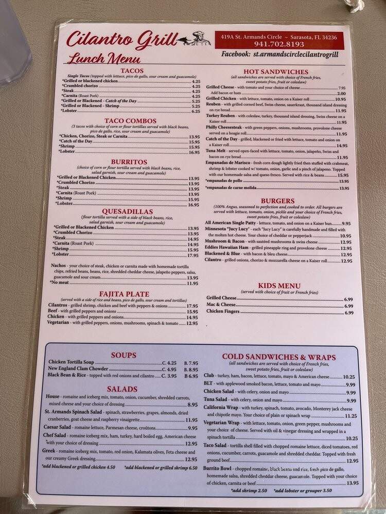 Cilantro Grill - Sarasota, FL