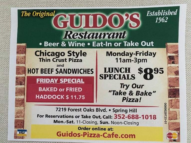 Guido's Pizza Cafe - Spring Hill, FL