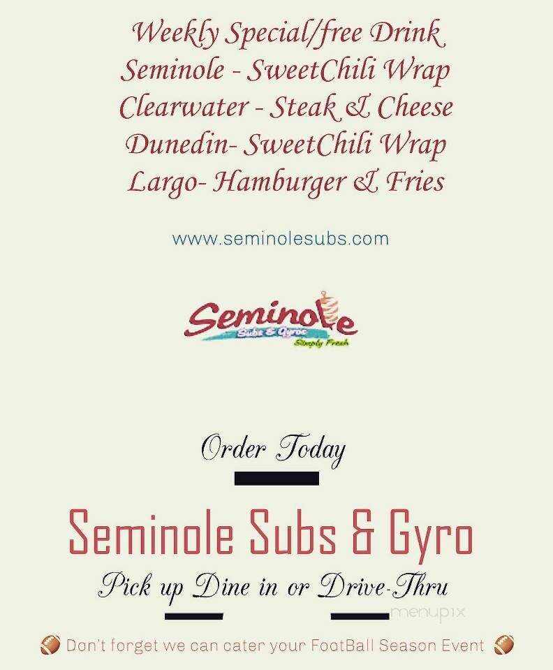 Seminole Subs & Gyros - Dunedin, FL