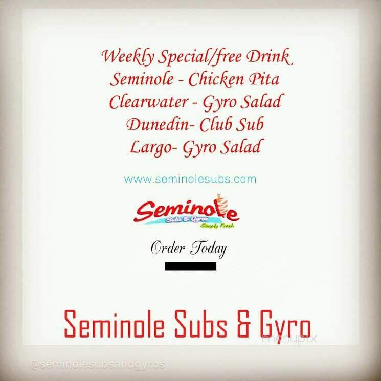 Seminole Subs & Gyros - Dunedin, FL