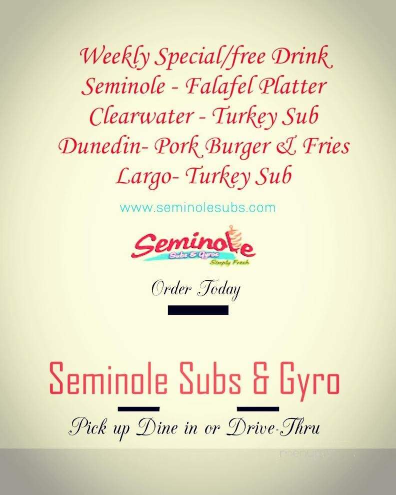 Seminole Subs & Gyros - Dunedin, FL