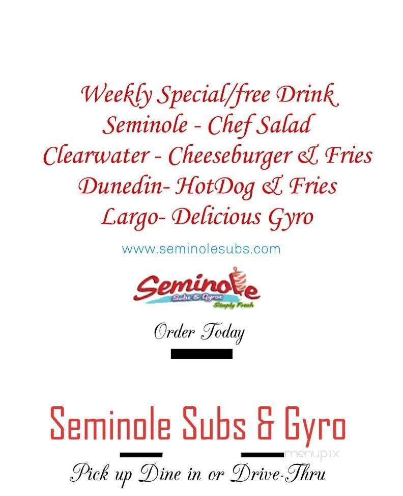 Seminole Subs & Gyros - Dunedin, FL