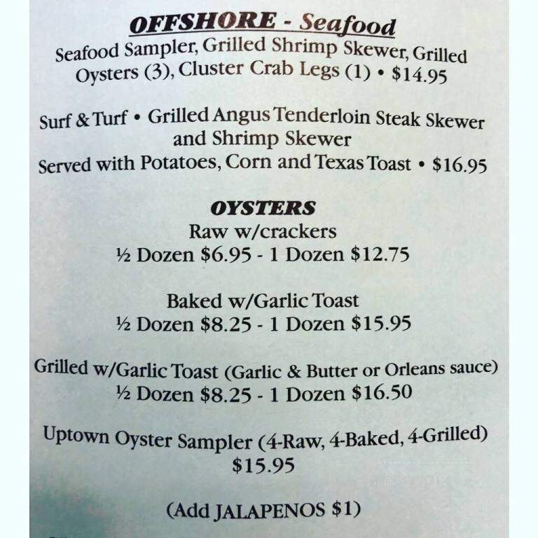 Uptown Raw Bar & Grill - Port Saint Joe, FL