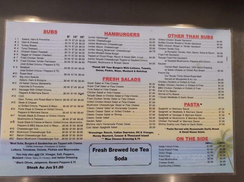 Big Joe's Subs - New Smyrna Beach, FL