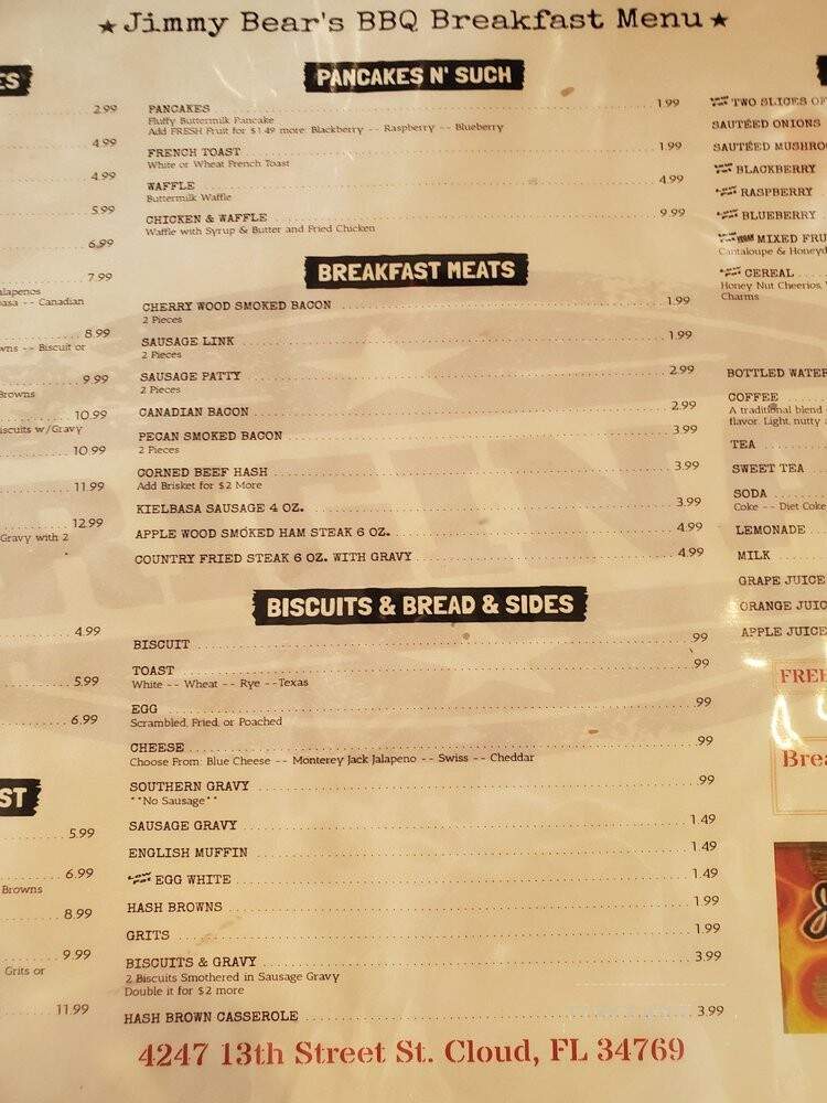 Jimmy Bear's BBQ - Saint Cloud, FL