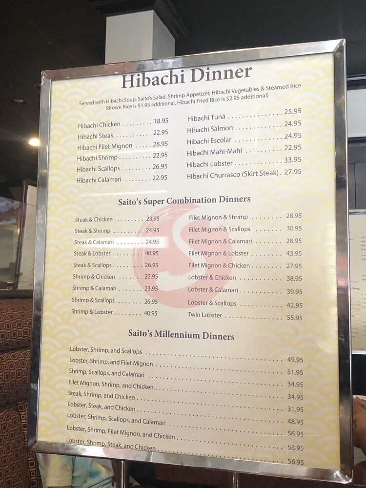 Saito's Japanese Steakhouse - Boynton Beach, FL