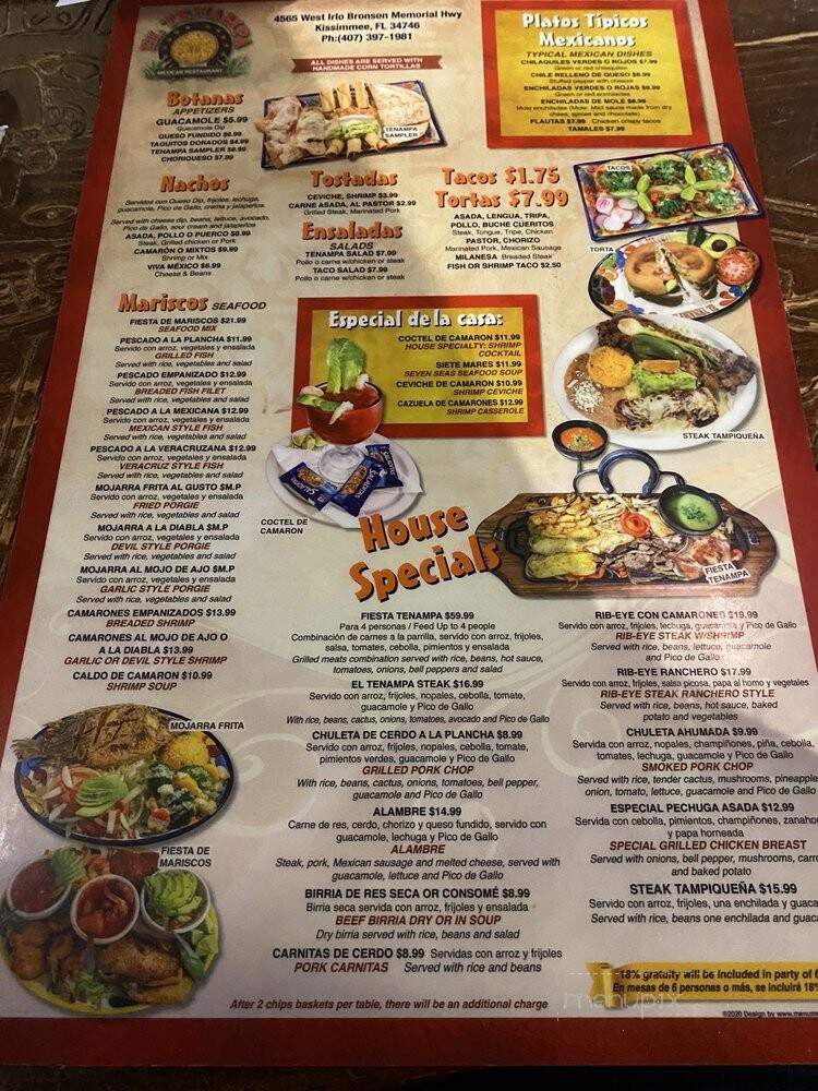 El Tenampa Mexican Restaurant - Kissimmee, FL