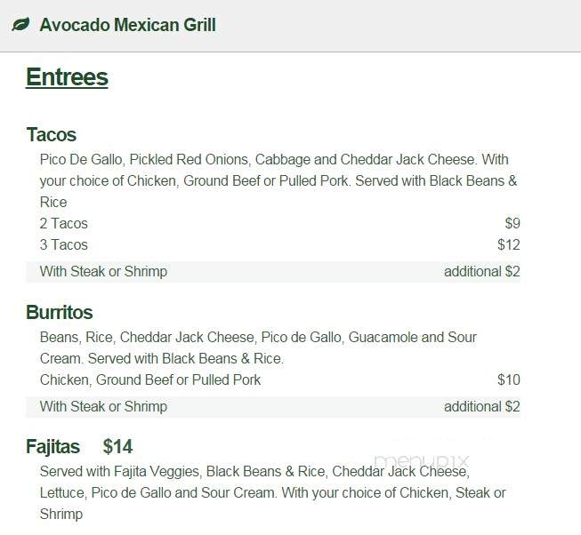 Avocado Mexican Grill - Celebration, FL