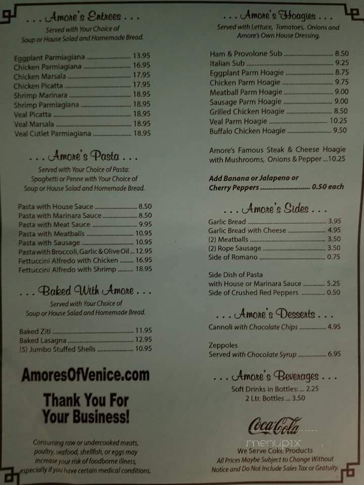 Amore's Restaurant - Venice, FL