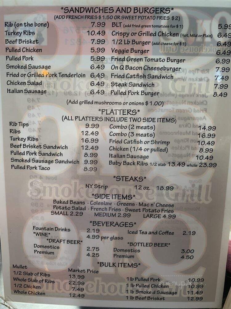 On Q Smokehouse Grill - San Antonio, FL