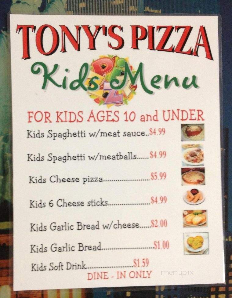 Tony's Pizza - Middleburg, FL