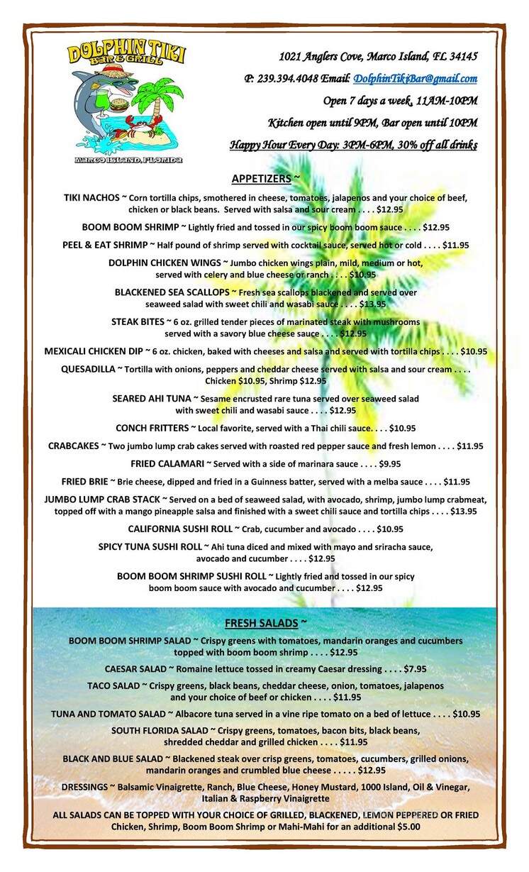 Dolphin Tiki Bar & Cafe - Marco Island, FL