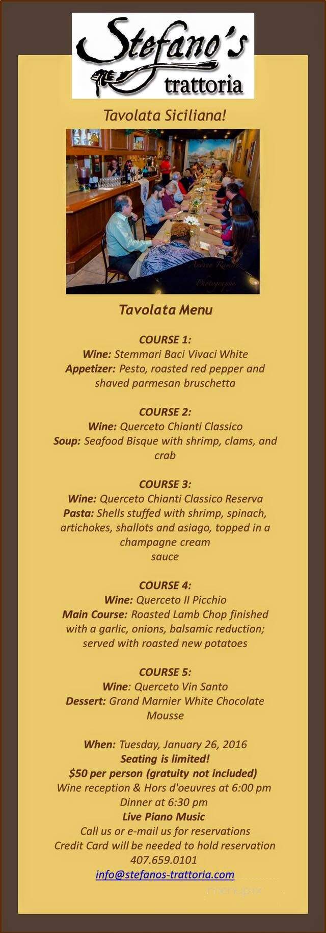 Stefano's Trattoria - Winter Springs, FL