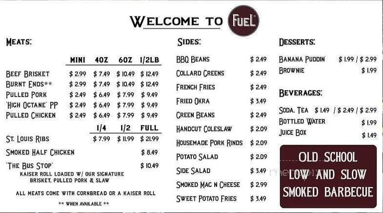 Fuel BBQ - Sanford, FL