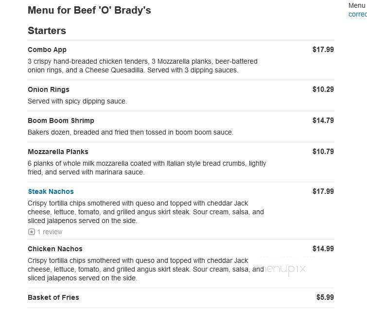 Beef O'Brady's - Bainbridge, GA