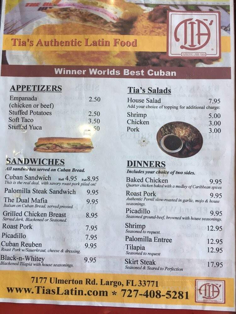 Tia's Authentic Latin Food - Largo, FL