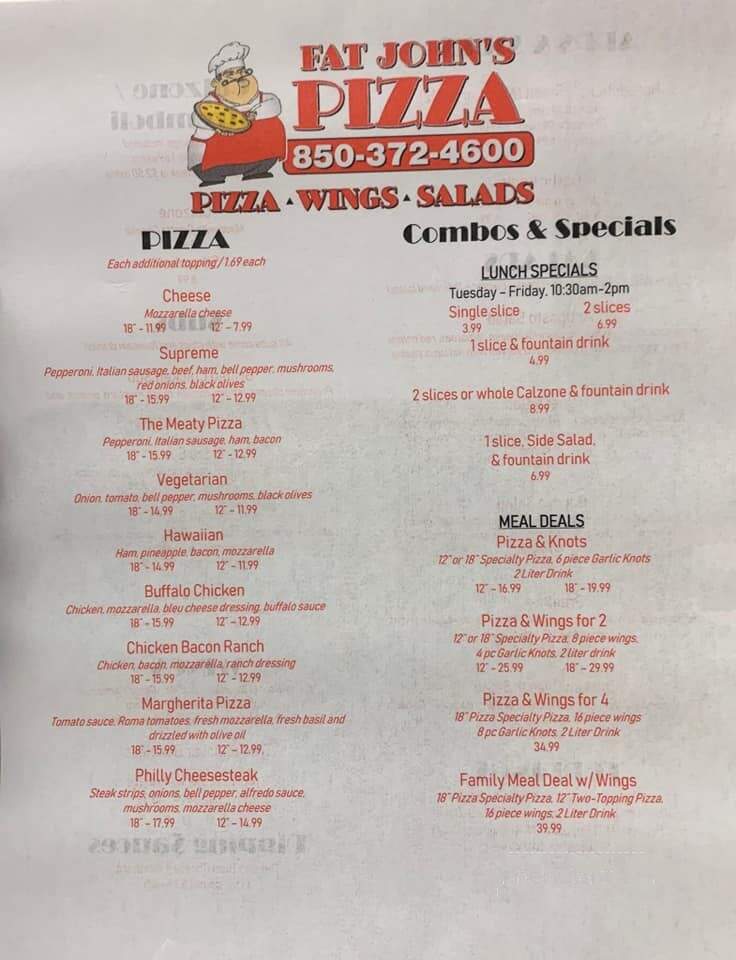 Fat John's Pizza - Marianna, FL