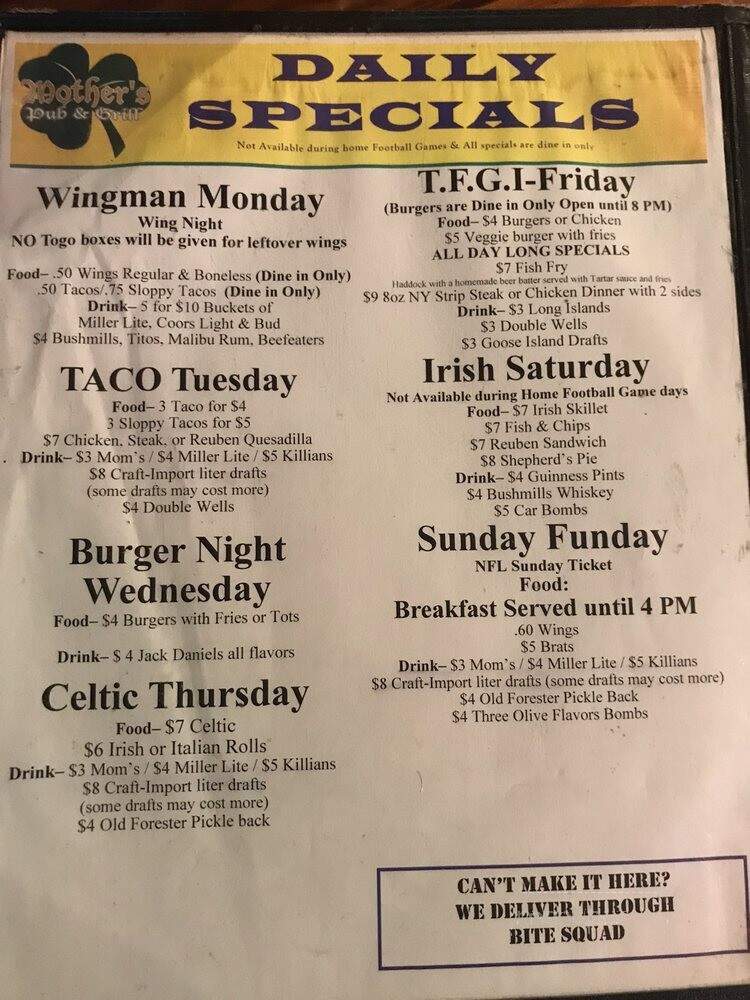 Mother's Pub & Grill - Gainesville, FL