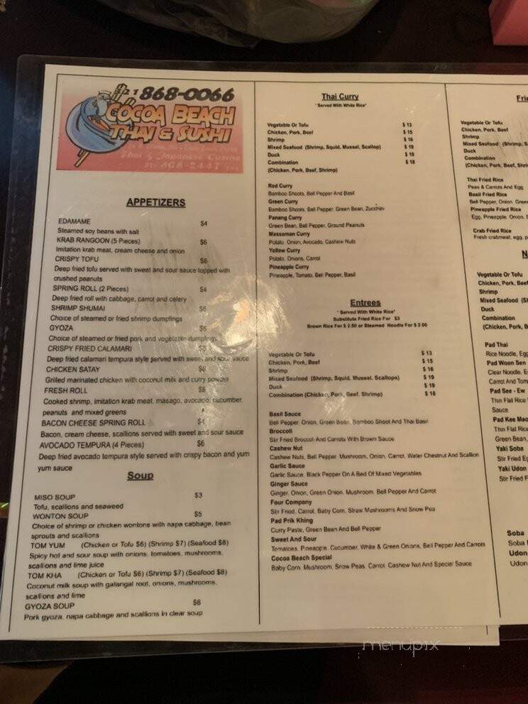 Cocoa Beach Thai & Sushi - Cocoa Beach, FL