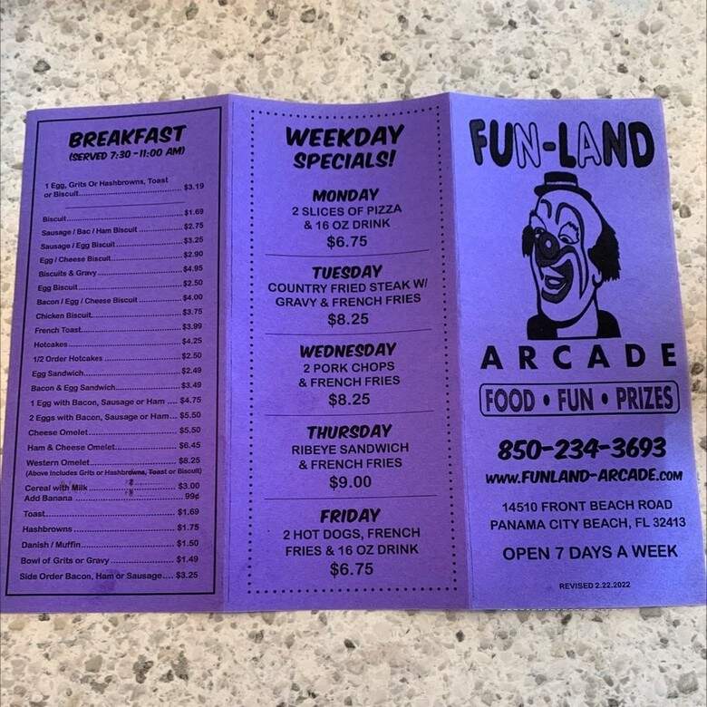 Fun-Land Arcade & Snack Bar - Panama City, FL