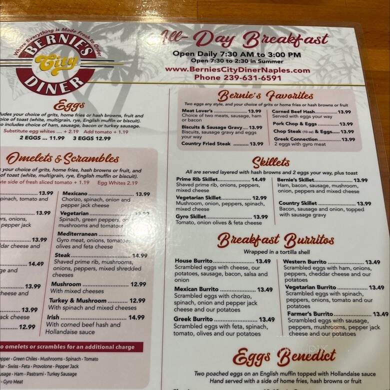 Bernie's City Diner - Naples, FL