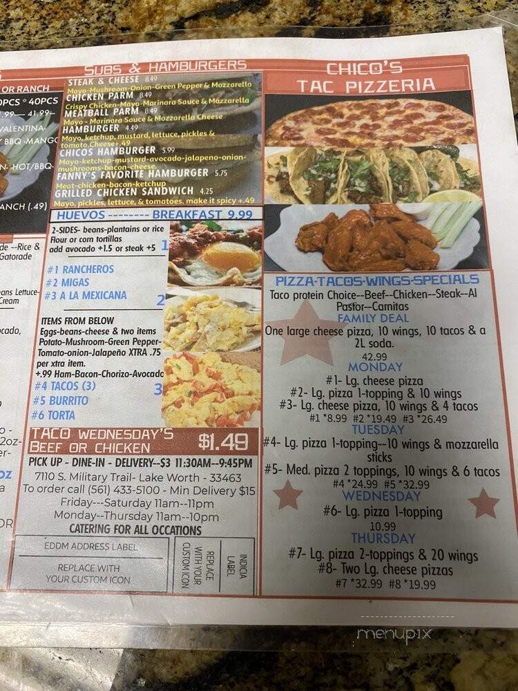 Chico's Tacos, Pizza & Wings - Lake Worth, FL