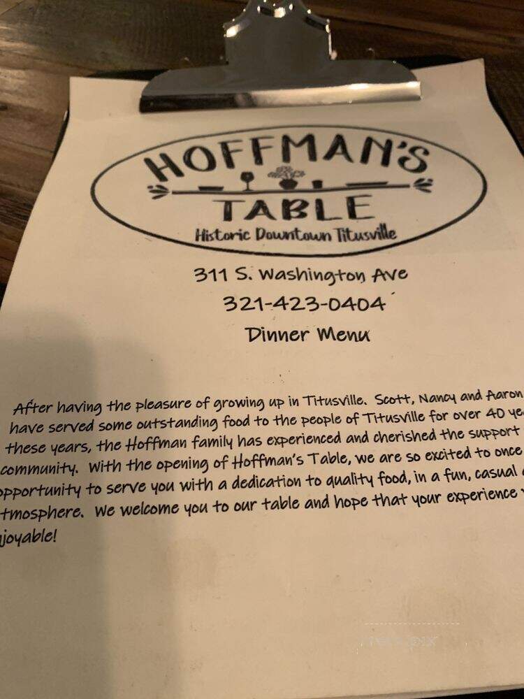 Hoffman's Table - Titusville, FL