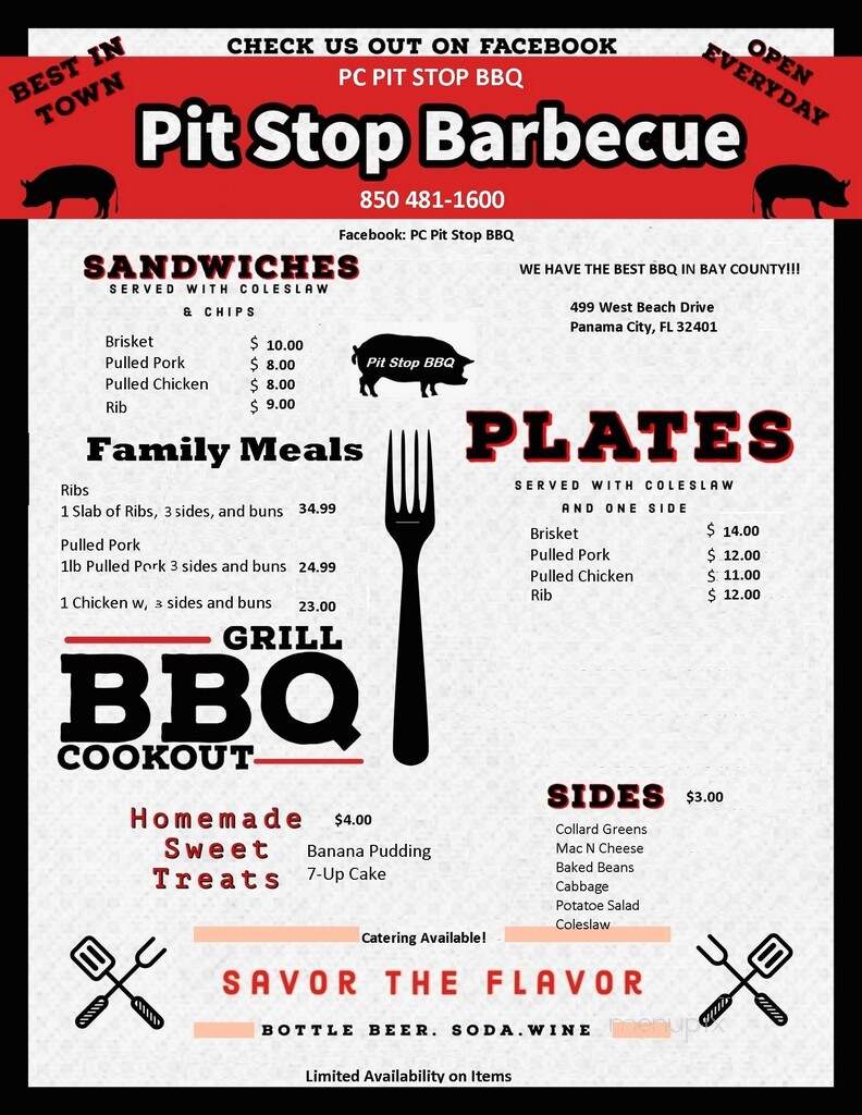 Pit Stop Barbeque - Panama City, FL