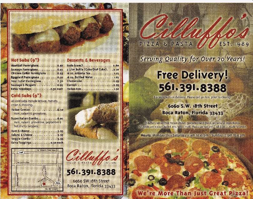 Cilluffo's Pizza & Pasta - Boca Raton, FL