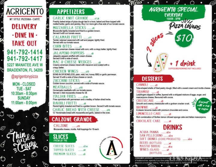 Agrigento Pizzeria Caffe - Bradenton, FL