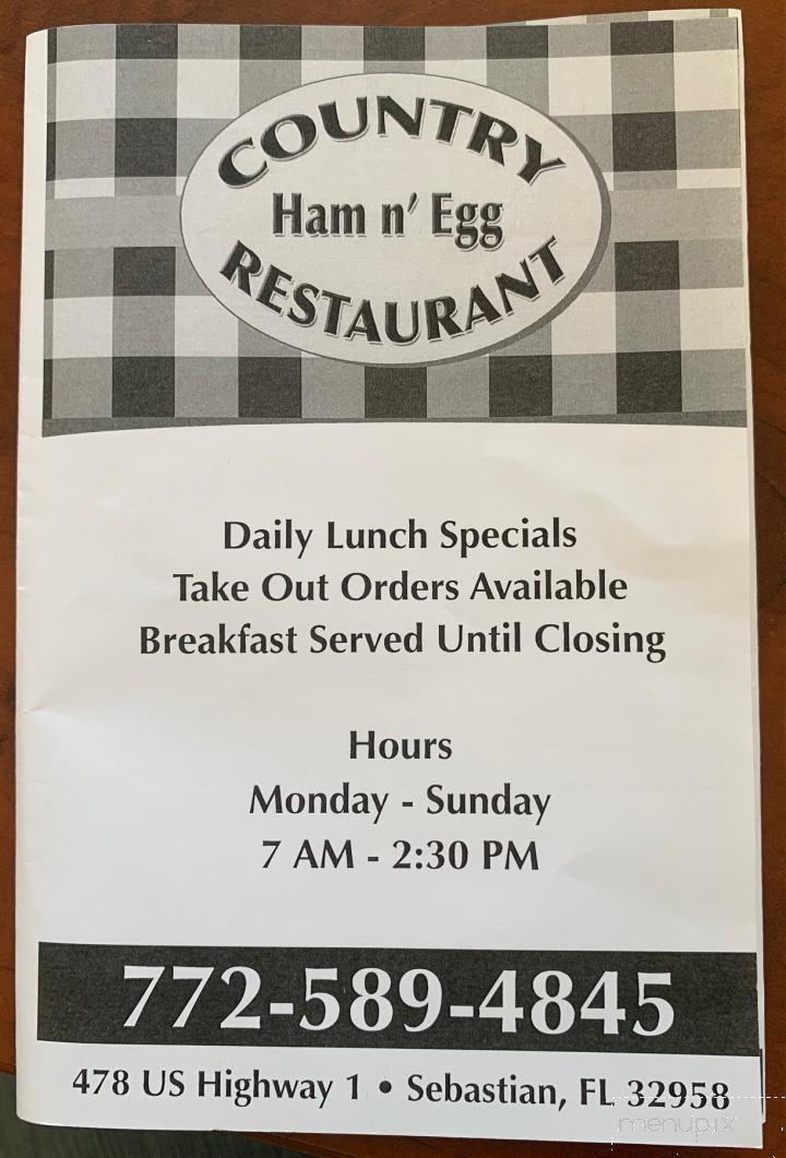 Country Ham N Egg Restaurant - Sebastian, FL