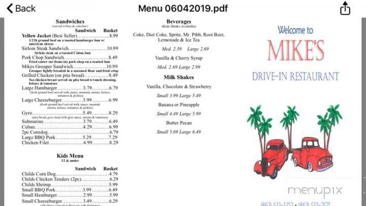 Mike's Drive-In - Bartow, FL