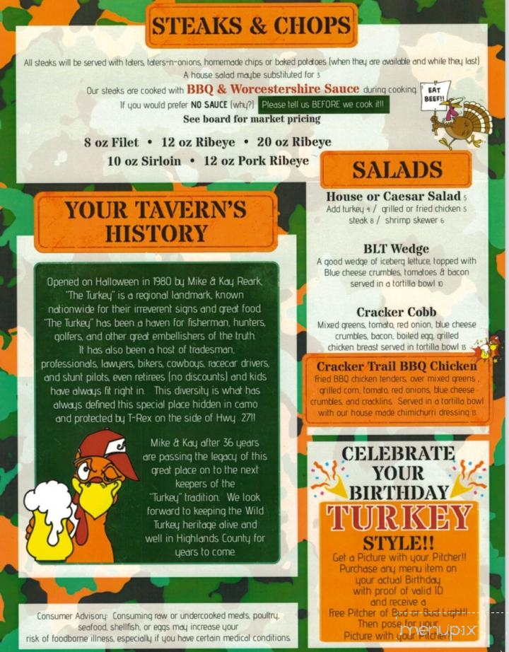 Wild Turkey Tavern - Avon Park, FL