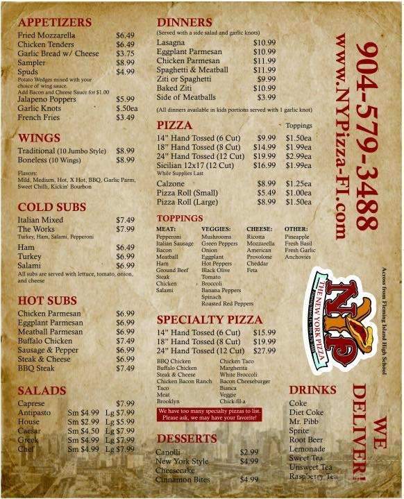 New York Pizza - Fleming Island, FL