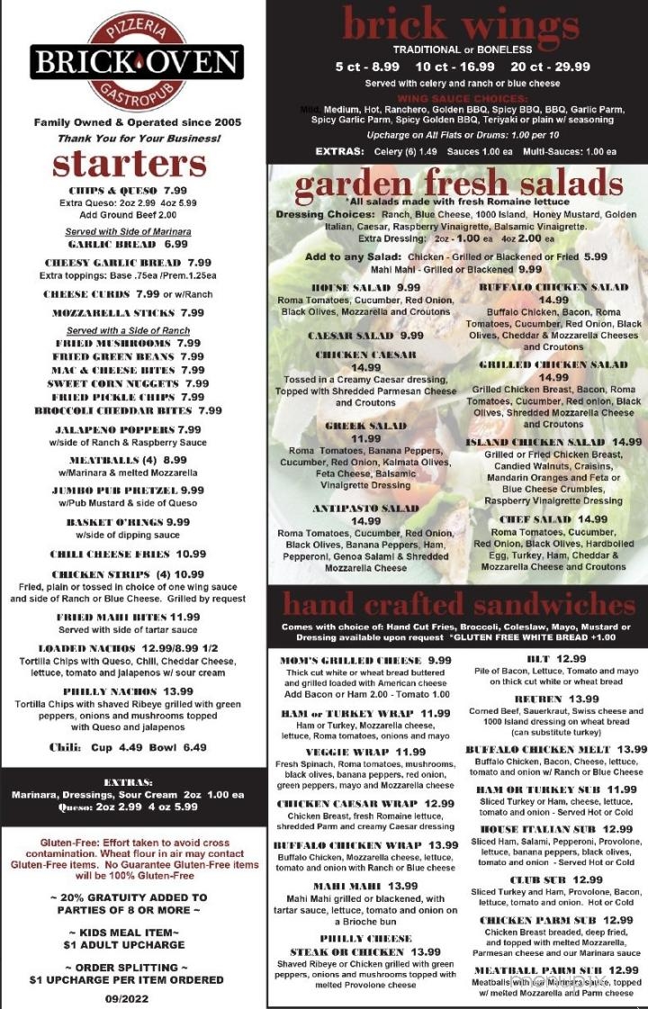 Brick Oven Pizzeria & Gastropub - Fleming Island, FL