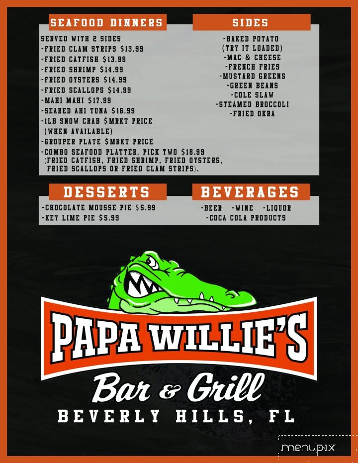 Papa Willies Bar and Grill - Beverly Hills, FL