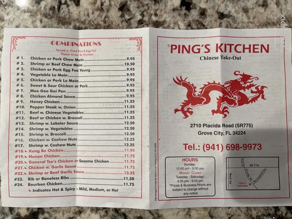 Pings Kitchen Chinese Take Out - Englewood, FL