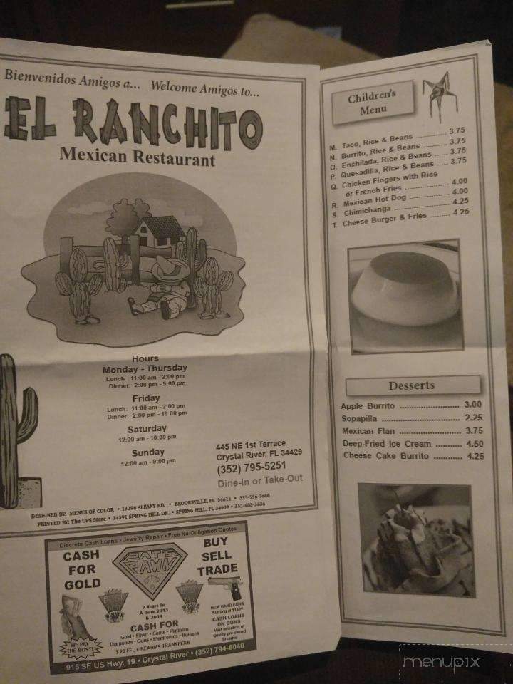El Ranchito Mexican Grill - Crystal River, FL