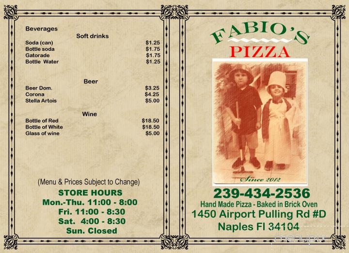 Fabio's Pizza - Naples, FL