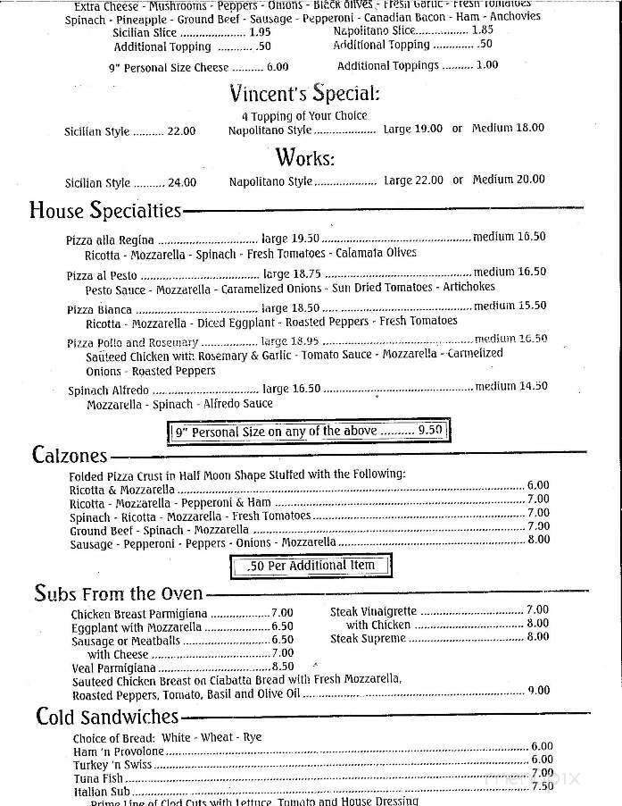 Vincent's Restaurant & Pizza - Vero Beach, FL